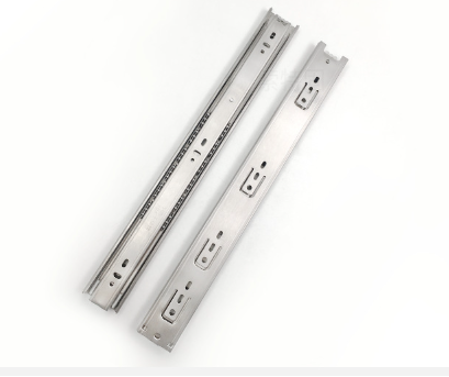 Cabinet damping slide rail, three section rail, thickened stainless steel slide rail, drawer buffer, silent slide rail, side installation