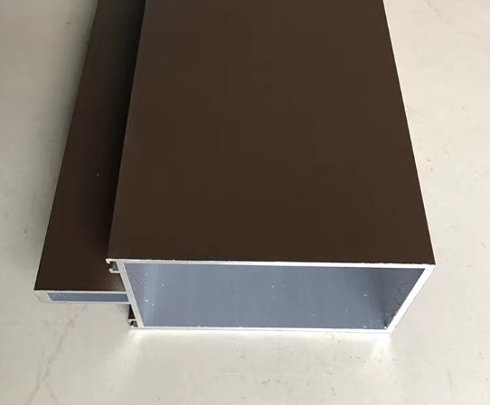 120 * 65 transparent frame glass curtain wall aluminum alloy profile sprayed with white gray coffee color curtain wall aluminum profile column