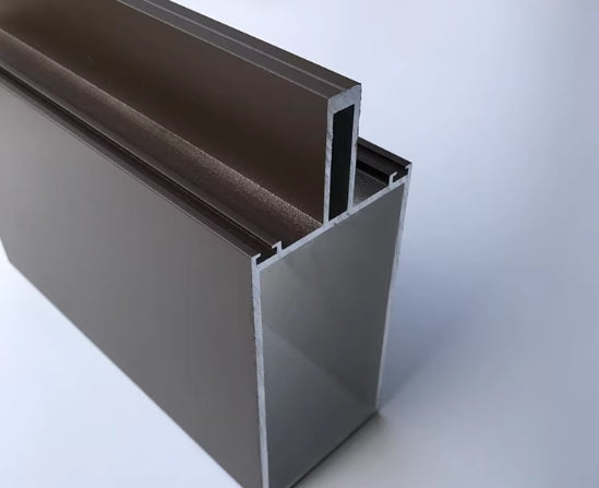120 * 65 transparent frame glass curtain wall aluminum alloy profile sprayed with white gray coffee color curtain wall aluminum profile column