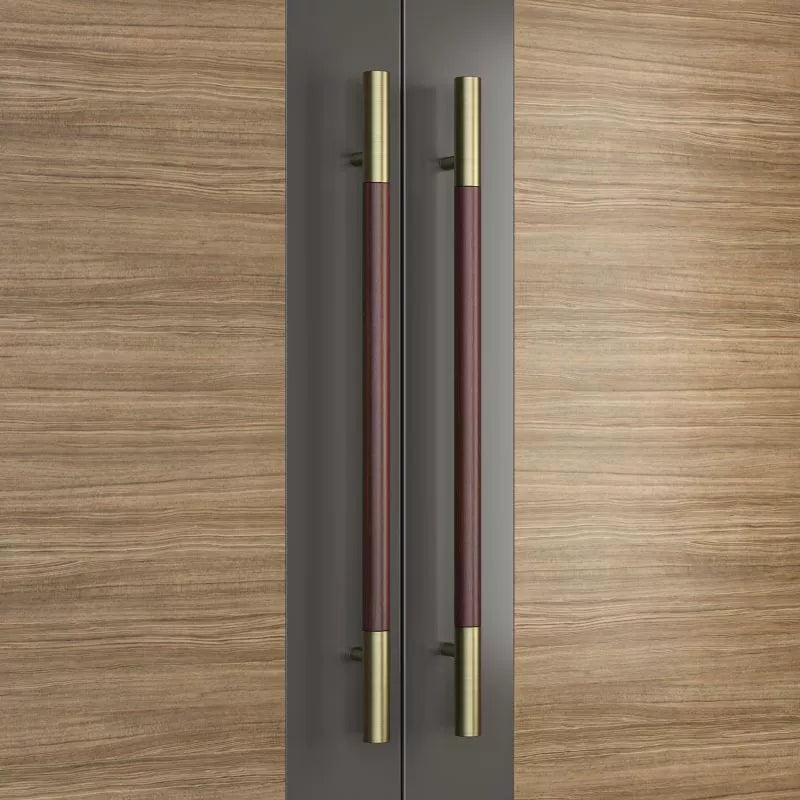 Solid wood door handle, walnut wood door handle, hotel conference room door handle, stainless steel glass door handle