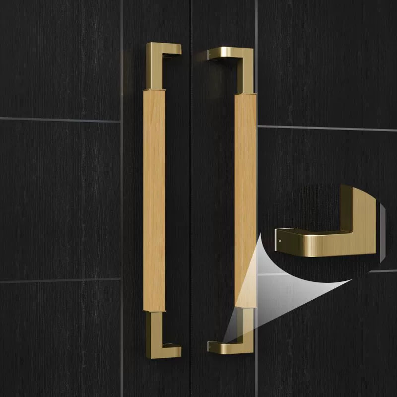 Solid wood door handle, walnut wood door handle, hotel conference room door handle, stainless steel glass door handle