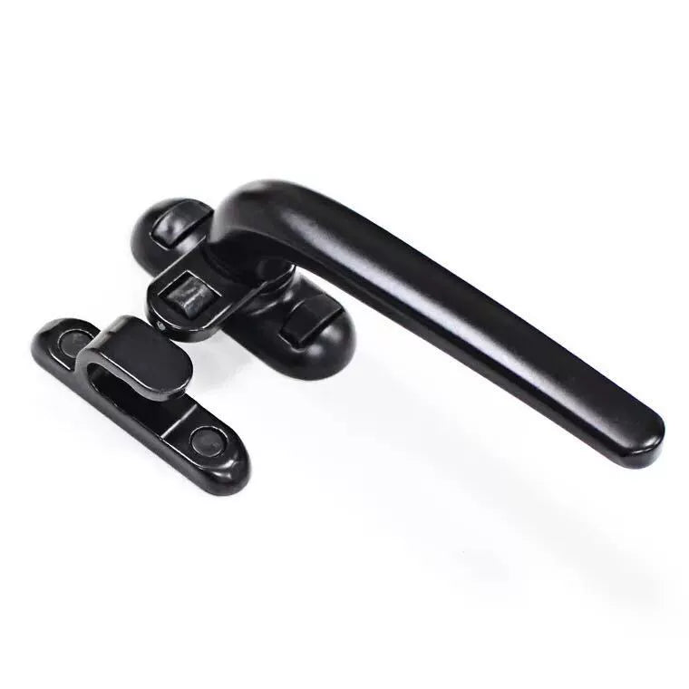 Door and window handles, aluminum alloy 50 type casement window seven character handle, left and right inner and outer window with roller lock buckle push handle