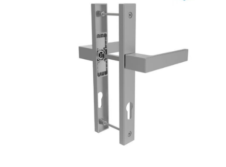 Bathroom door lock, keyless lock, left and right narrow edge single tongue lock, kitchen aluminum alloy bathroom glass door lock