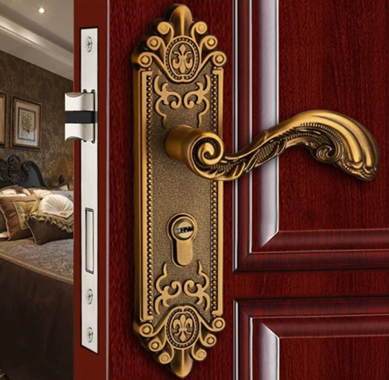 Aluminum alloy European  style door lock