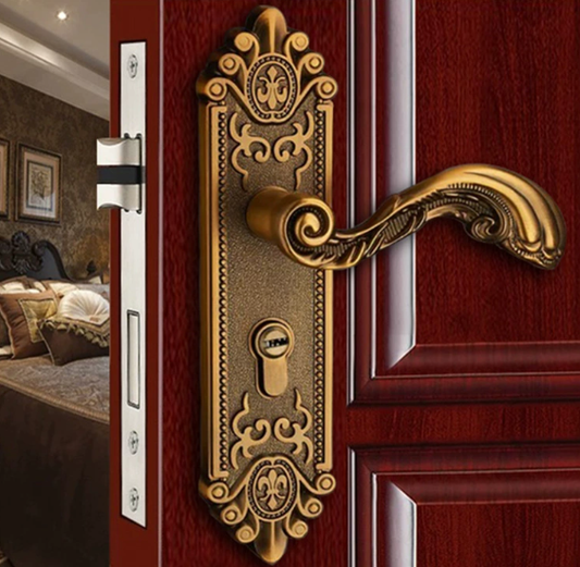 Aluminum alloy European  style door lock