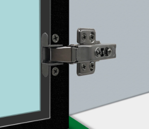 Aluminum frame glass door hinge