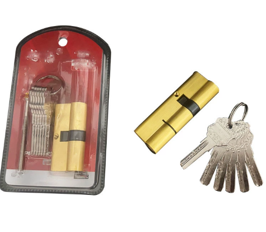 Zinc alloy copper core anti-theft door lock core