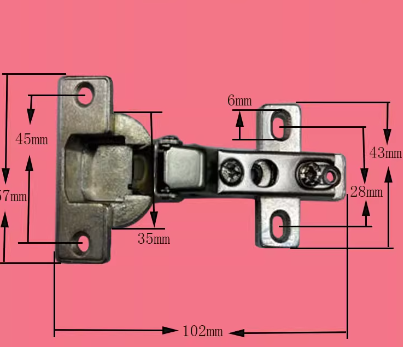 Aluminum alloy hinge