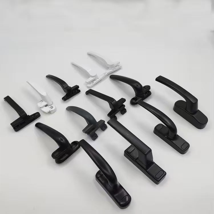 Thickened 50 type aluminum alloy handle sliding door and window accessories, external inference bridge casement window, conventional seven character handle