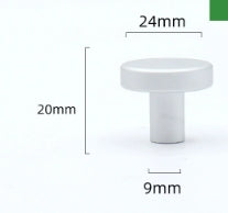 Round single hole handle wardrobe shoe cabinet children's room cartoon cute small handle simple drawer aluminum alloy handle