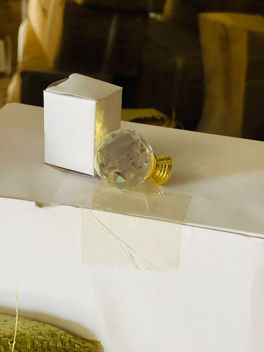 K9 artificial crystal glass handle, gold zinc alloy base, drawer cabinet door, crystal handle
