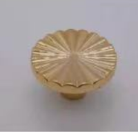 Nordic circular single hole Chinese style handle modern minimalist wardrobe door drawer handle gold brass handle