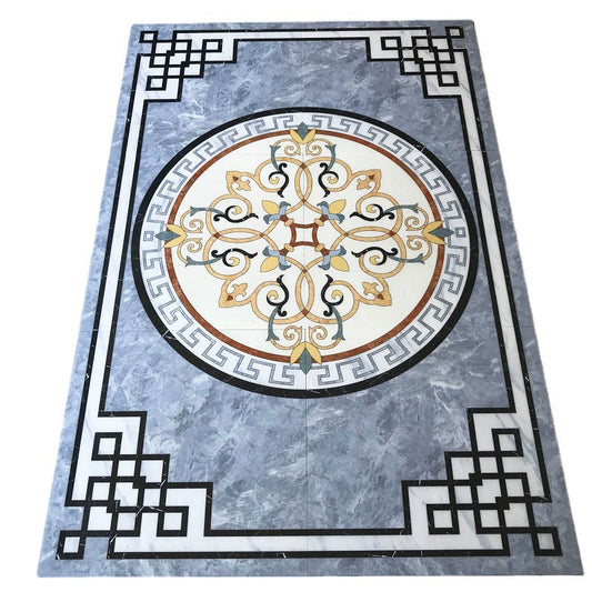Gray imitation water knife living room ceramic tile mosaic tile entrance foyer carpet flower corridor mosaic tile 800