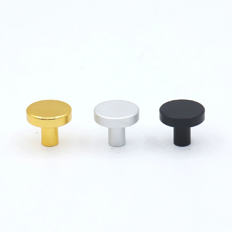 Round single hole handle wardrobe shoe cabinet children's room cartoon cute small handle simple drawer aluminum alloy handle